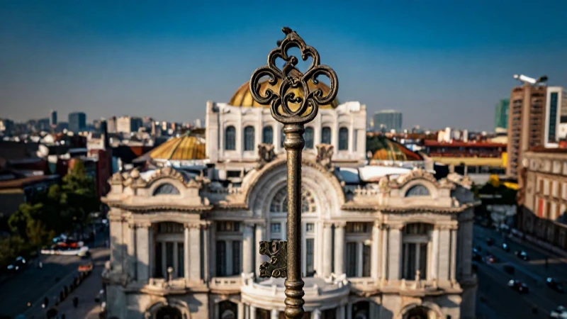 Cuál es el significado de la llave de la Ciudad de México 4 Llave histórica de la Ciudad de México con estilo dramático