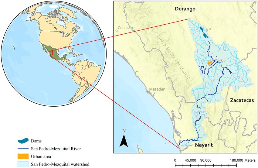 La longitud del río San Pedro Mezquital y su importancia en México