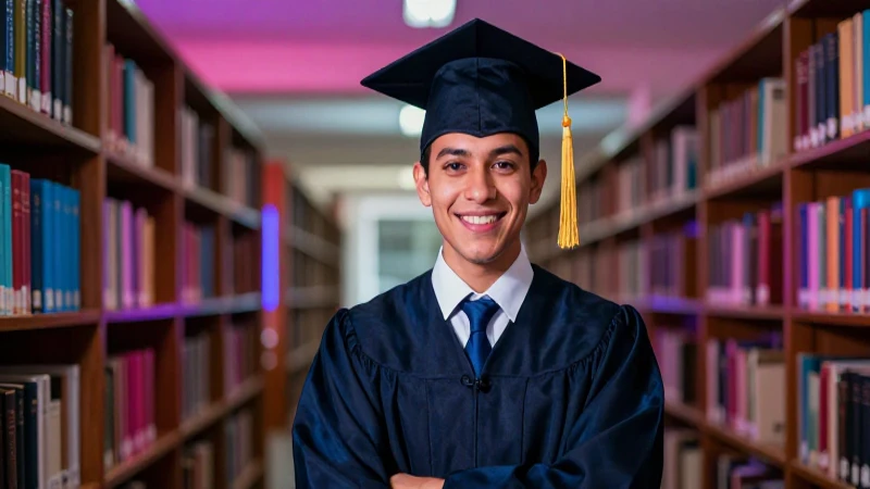 Retrato profesional de graduado mexicano