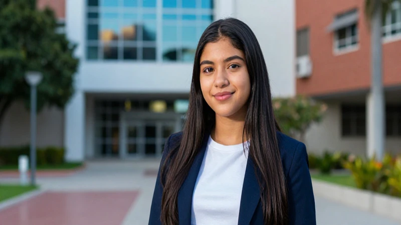 Retrato fotorealista de estudiante mexicano exitoso