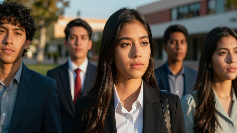 Estudiante mexicano profesional con éxito académico