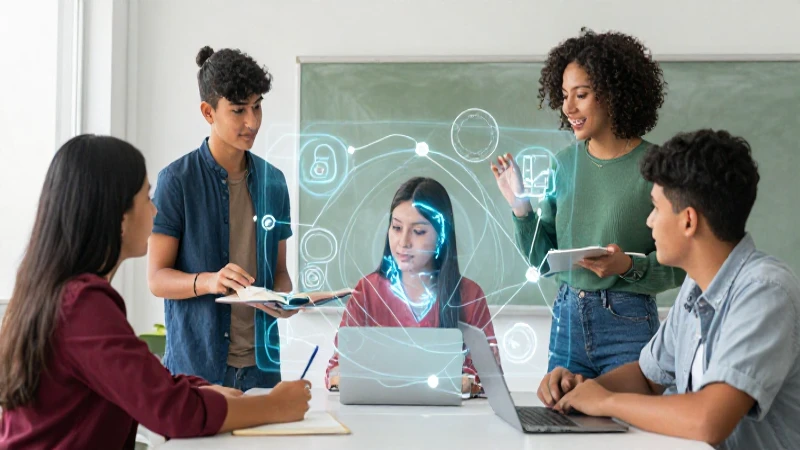 Estudiantes mexicanos colaboran con conceptos abstractos en aula