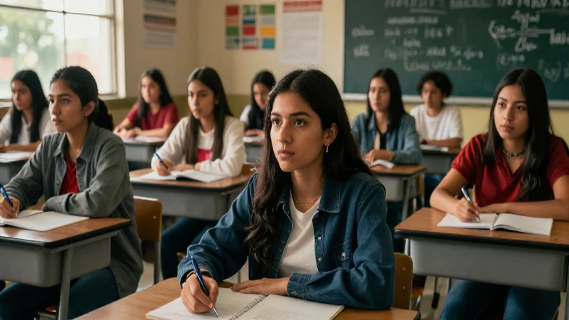 Estudiantes mexicanos logran éxito académico en un aula vibrante