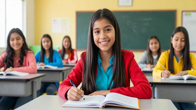 Estudiantes aprendiendo el abecedario