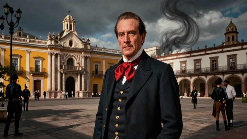 Retrato dramático de líder mexicano poderoso