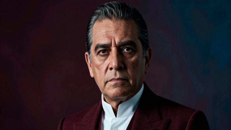 Retrato cinematográfico de Benito Juárez con alto detalle