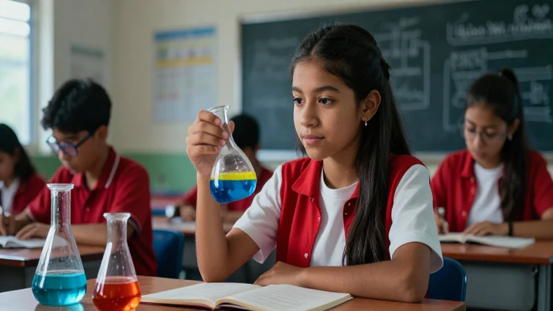 Cuáles son las asignaturas de secundaria más comunes 48 Estudiante mexicana vibrante en ciencia dramática