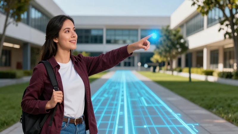 Estudiante mexicano mira camino futurista de oportunidades