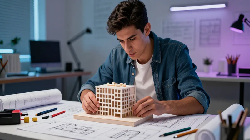 Arquitectos mexicanos modelan diseños geométricos con luz dramática
