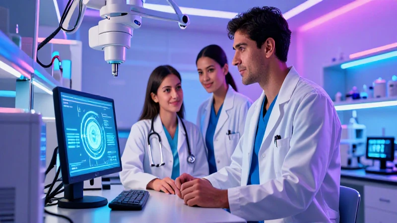 Médico ambicioso con laboratorio futurista