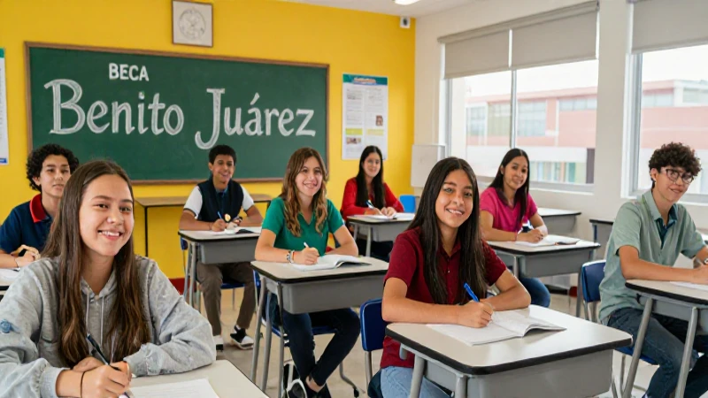 Becas Benito Juárez: éxito estudiantil en clases modernas