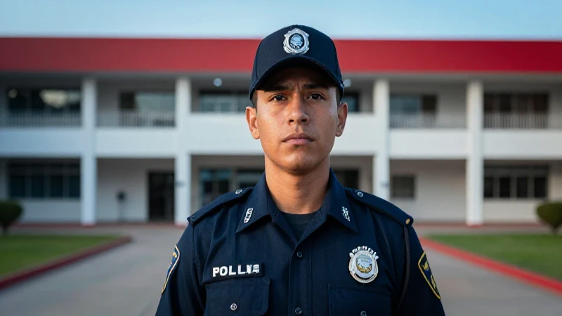Retrato dramático de cadete mexicano