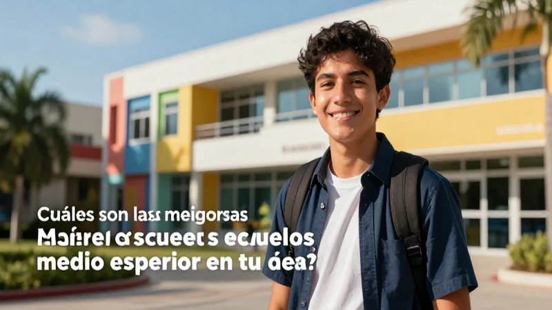 Mejores escuelas de preparatoria en tu área