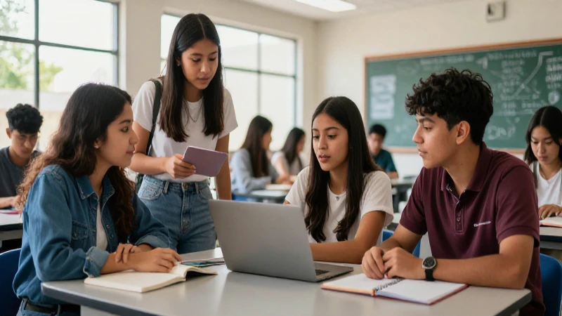 Estudiantes mexicanos colaboran en campus brillante y moderno