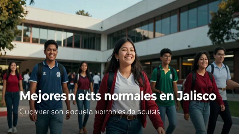 Identificar las mejores escuelas normales de Jalisco