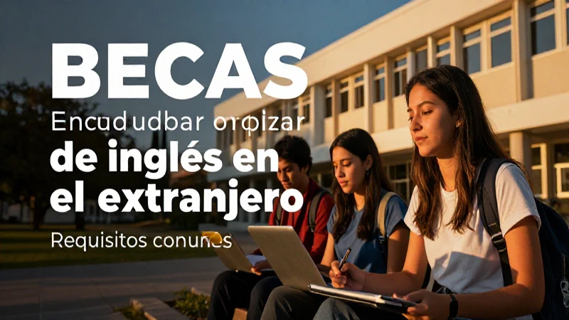 Busca becas de inglés para estudiar en el extranjero