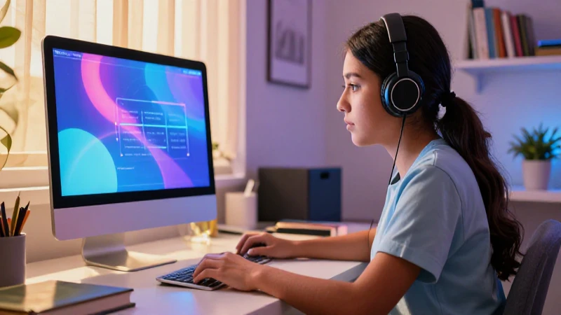 Estudiante mexicano brillante en moderno estudio