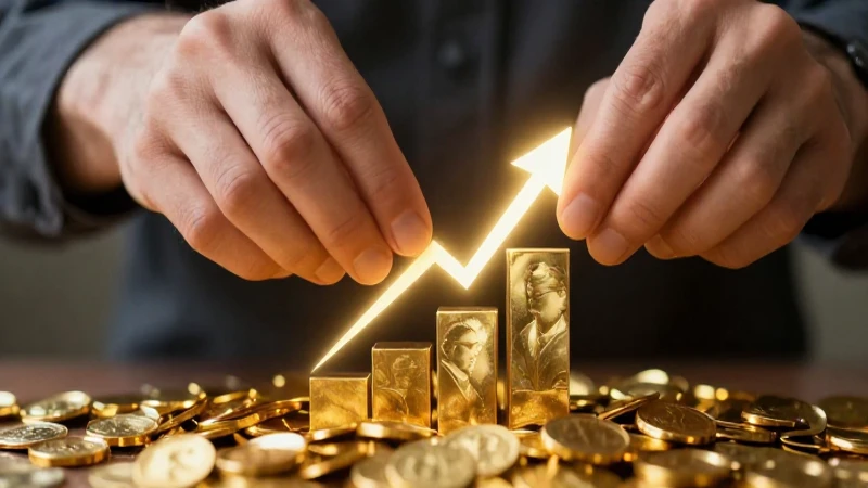 Manos construyen riqueza dorada, simbolizando crecimiento