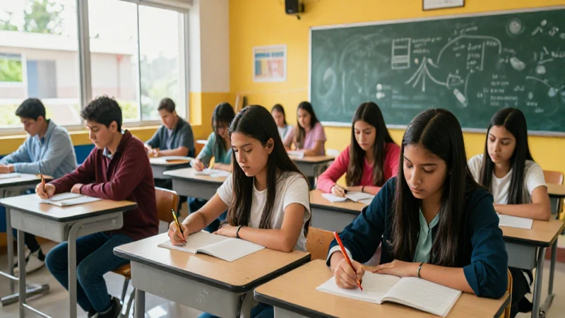 Estudiante mexicano en campus moderno