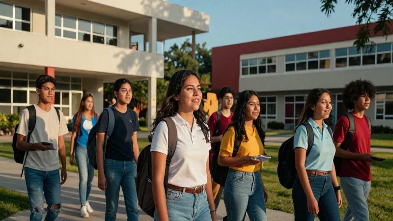 Estudiantes mexicanos, éxito moderno y vibrante