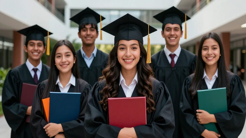 Estudiantes exitosos celebran en la mejor preparatoria