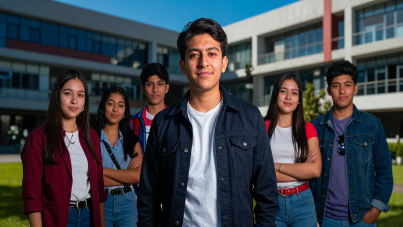 Foto dinámica de alumnos en IPN