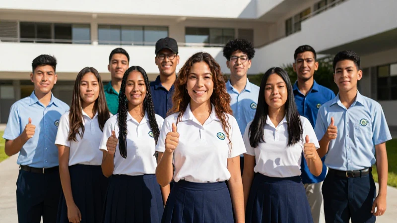 Jóvenes mexicanos modernos celebran un logro estudiantil