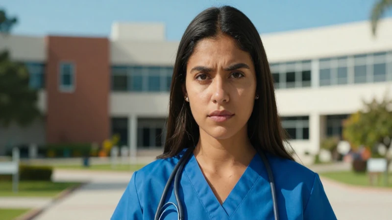 Retrato dramático de estudiante médico mexicano