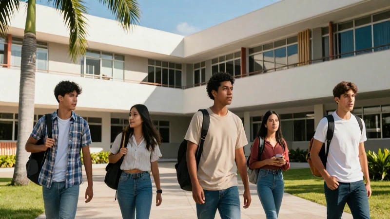 Cuáles son las mejores universidades en Cancún 3 Jóvenes mexicanos en campus vibrante
