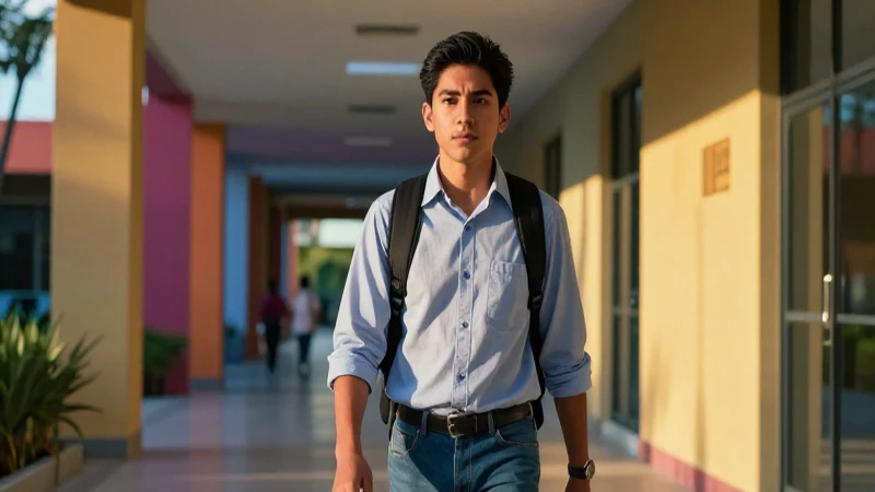 Estudiante universitario con gran ambición y determinación