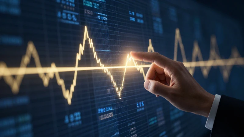 Manos y datos futuristas en azul y oro