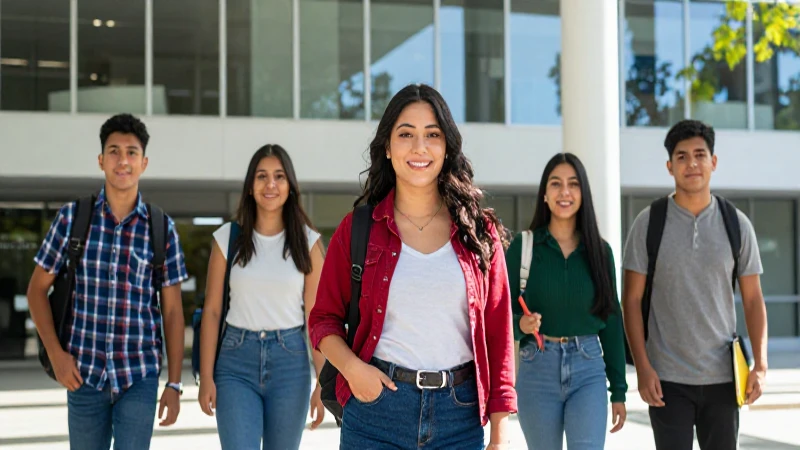 Retrato dinámico de estudiantes universitarios mexicanos