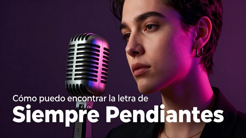 Persona atractiva frente a micrófono vintage con estética moderna