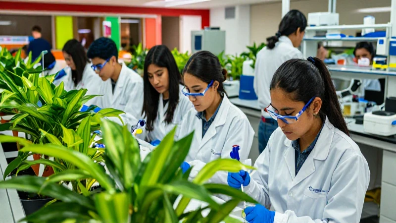 Estudiantes mexicanos investigan en laboratorio