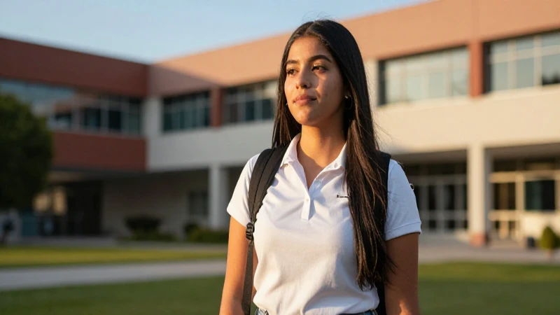 Retrato dinámico de estudiante mexicano universitario