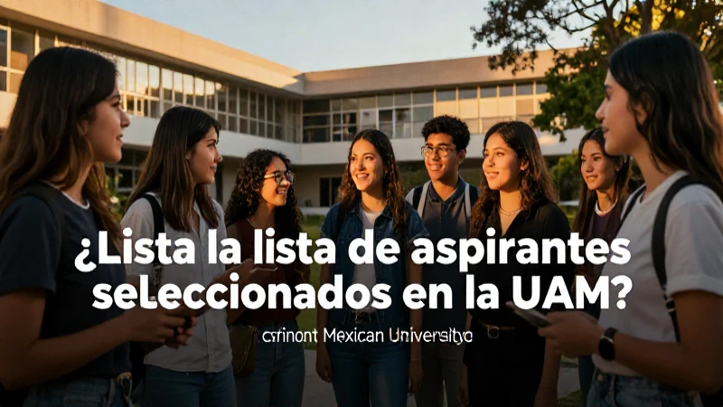 Consulta cómo ver la lista de aspirantes UAM
