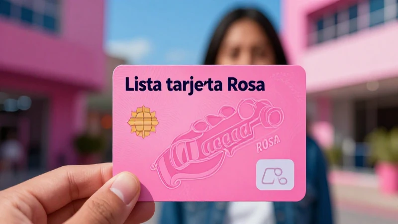 Solicitud y consulta de la tarjeta rosa