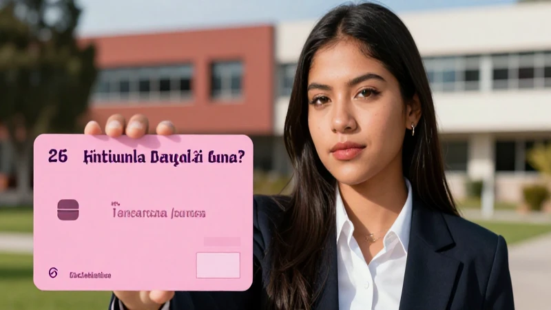 Estudia el futuro y la tarjeta rosa
