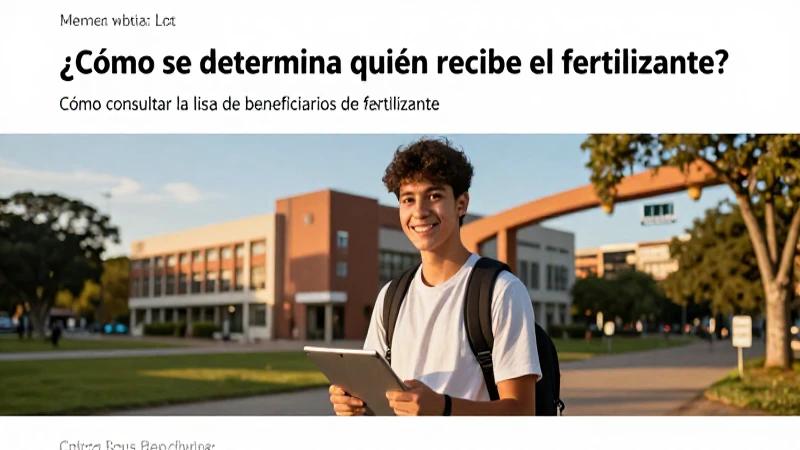Estudiante mexicano brillante busca fertilizantes
