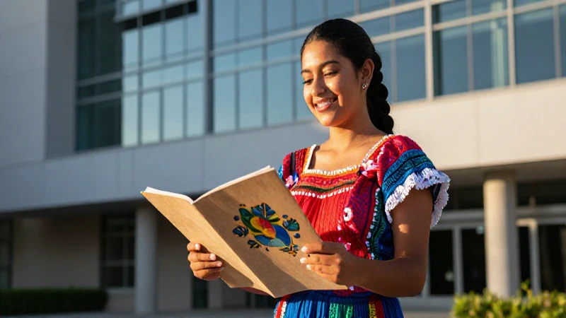 Joven mexicano exitoso con arte en campus