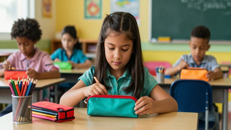 Niños mexicanos dibujando en un aula vibrante