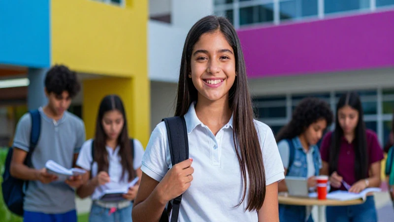 Joven mexicana exitosa en entorno moderno