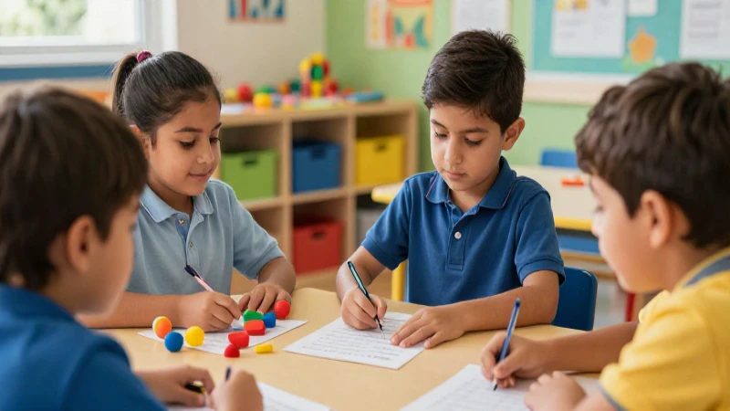 Pase de lista con objetos en preescolar