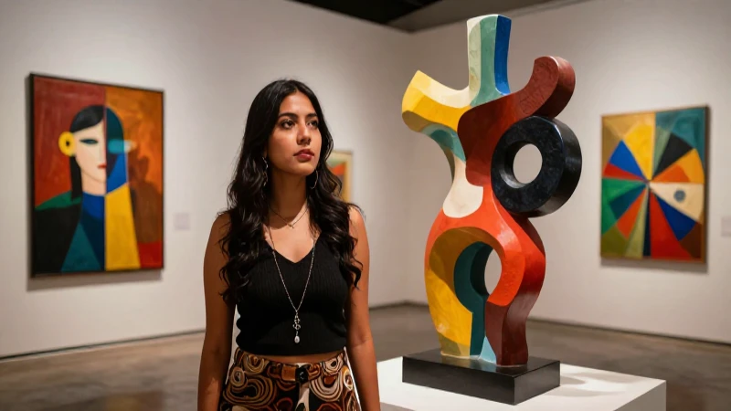 Estudiante de arte mexicano y escultura moderna