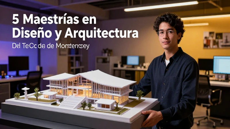 Tec de Monterrey ofrece maestrías en Diseño y Arquitectura