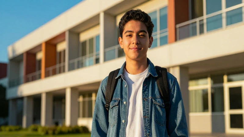 Estudiante mexicana busca éxito en campus moderno