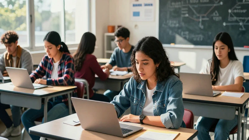 Estudiantes mexicanos colaborando hacia el éxito académico