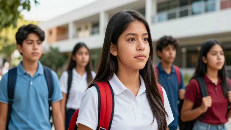 Joven mexicana con confianza en el futuro escolar