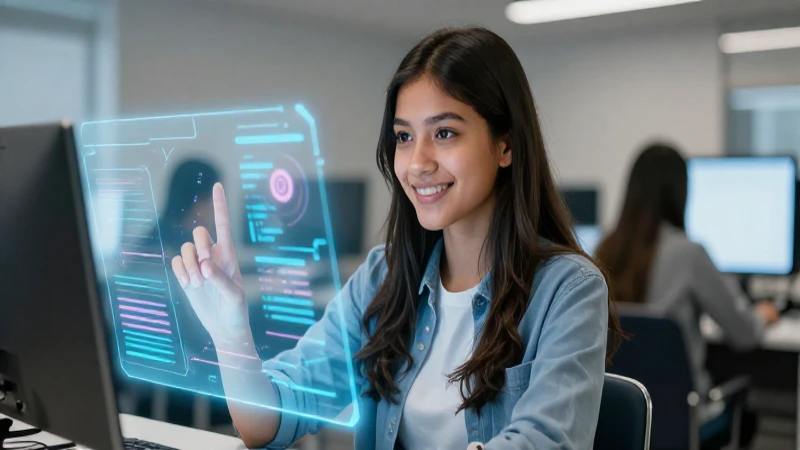 Retrato vibrante de estudiante mexicano tecnológico