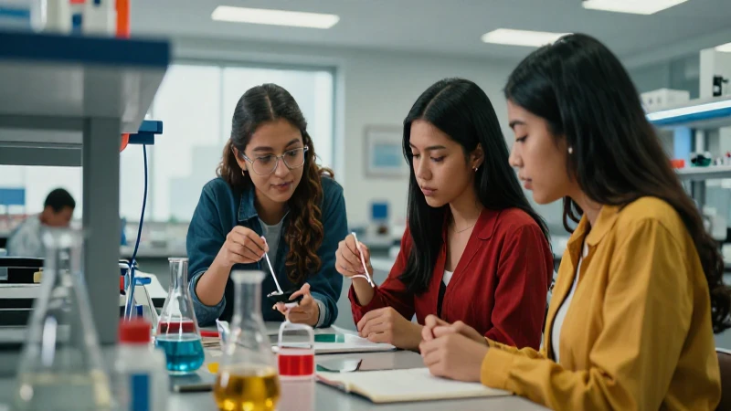 Estudiantes mexicanos colaboran en laboratorio de ciencia